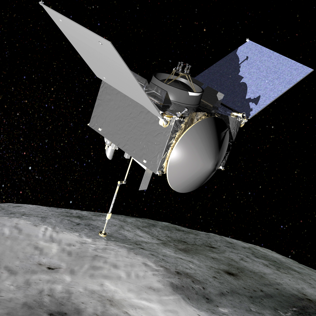 Osiris Rex Spacecraft At Bennu