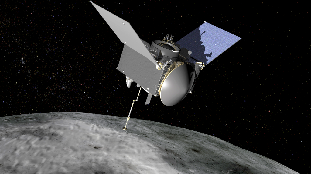 Osiris Rex Spacecraft At Bennu